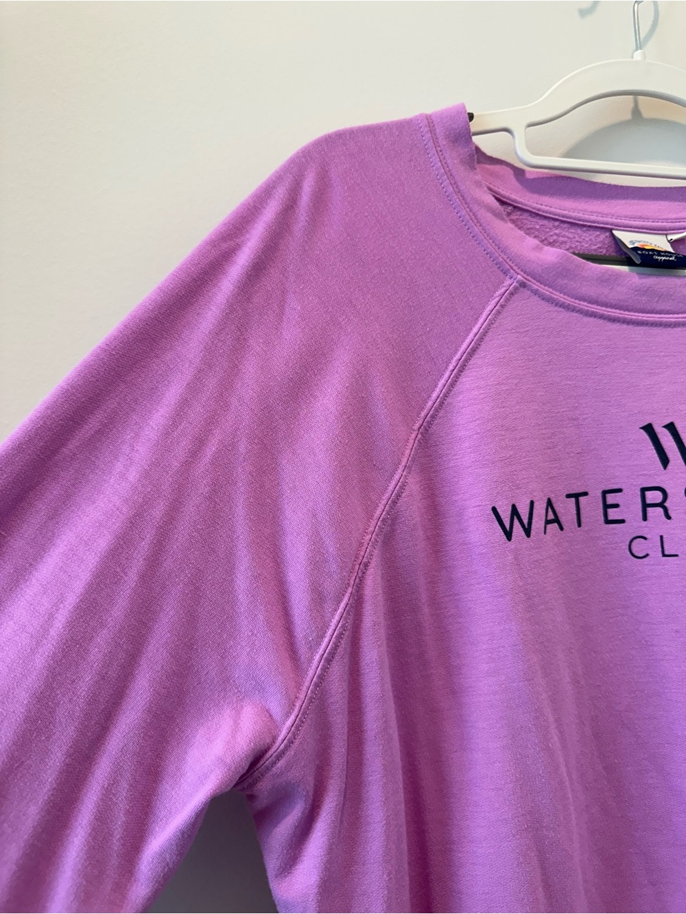 Women’s Watersound Club Size Medium Pullover Crewneck Sweatshirt Pink Purple - Picture 2 of 9
